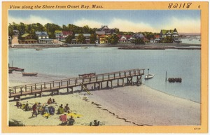 View along the shore from Onset Bay, Mass.