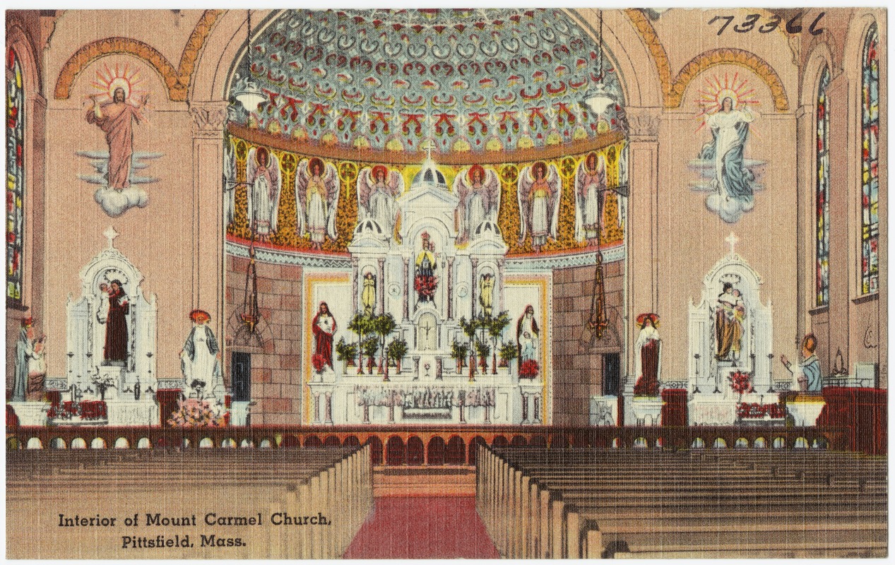Interior of Mount Carmel Church, Pittsfield, Mass.