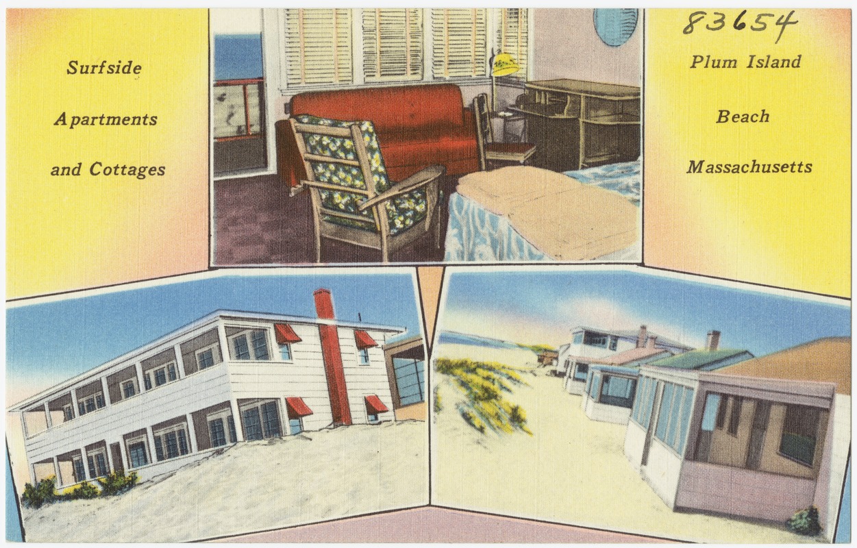 Surfside apartments and cottages, Plum Island Beach, Massachusetts