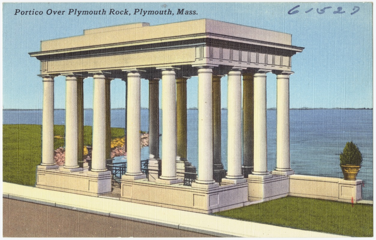 Portico over Plymouth Rock, Plymouth, Mass.