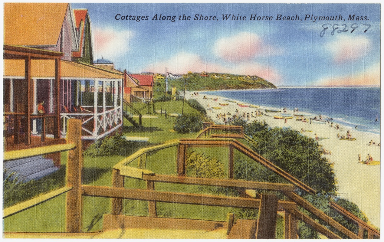 Cottages along the shore, White Horse Beach, Plymouth, Mass.