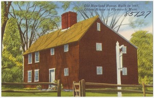 Old Howland House, built in 1667, oldest house in Plymouth, Mass.