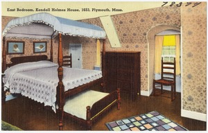 East bedroom, Kendall Holmes house, 1653, Plymouth, Mass.