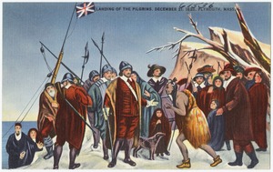Landing of the pilgrims, December 21, 1620. Plymouth, Mass.