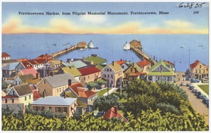 Provincetown Harbor, from Pilgrim Memorial Monument, Provincetown, Mass.