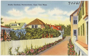 Studio gardens, Provincetown, Cape Cod, Mass.