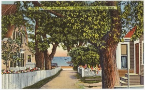 Street scene, "Way up along," Provincetown, Cape Cod, Mass.