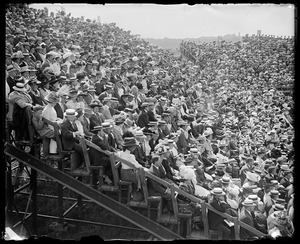 Large crowds in stands