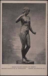 Rhode Island School of Design. Bronze statuette of Aphrodite. Greek, 2nd century B. C.