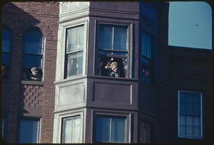 Rooftops, mansard, South Boston parade