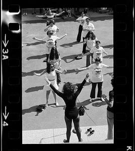 Oldsters' "Shape Up Boston" exercise class, Framingham