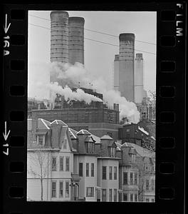 Homes and power plant, Southie, South Boston