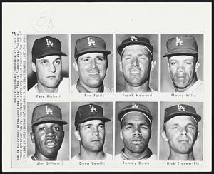 Pete Richert. Ron Fairly. Frank Howard. Maury Wills. Jim Gilliam. Doug Camilli. Tommy Davis. Dick Tracewski