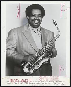 Cannonball Adderley, and his swinging quintet open Monday, May 1st for a week at Paul's Mall, 733 Boylston street in Boston.