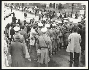 Demonstrations. Anti-Vietnam. Fort Devens.