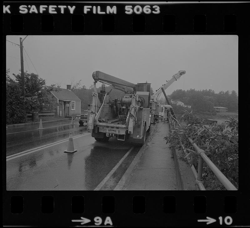 Telephone company underwater cable repair at Deer Island Digital