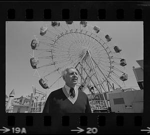 Roger Shaheen with Ferris wheel in background