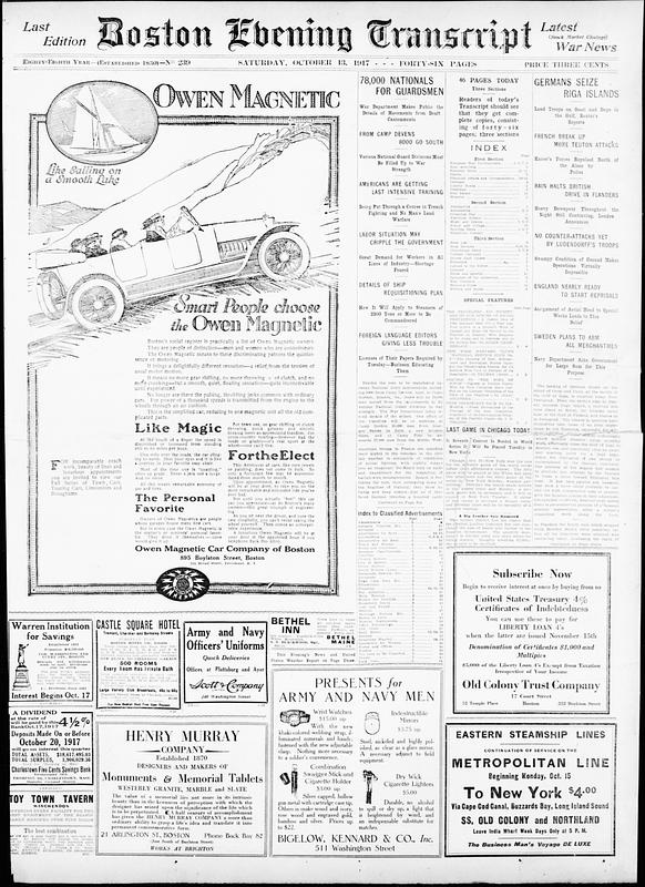 Boston Evening Transcript - Digital Commonwealth