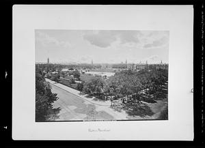 Copy negative of ca. 1877-1895 photo titled "Public Garden"