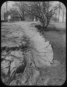 Cement drainage ditch