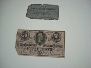 Confederate paper money