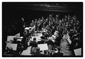 Harvard & Radcliffe Glee Clubs symphony Boulanger conducting, Symphony Hall