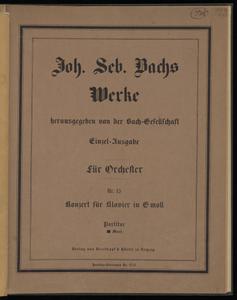 Concerto for Clavier No. 6 in F major, BWV 1057