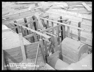 Distribution Department, Southern High Service Forbes Hill Reservoir, gate vault in standpipe foundations, Quincy, Mass., Sep. 1, 1900
