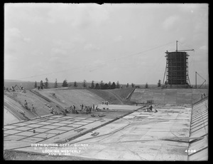 Distribution Department, Southern High Service Forbes Hill Reservoir, looking westerly, Quincy, Mass., Aug. 2, 1901