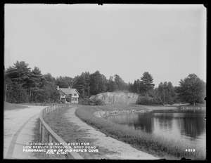 Distribution Department, Low Service Spot Pond Reservoir, panoramic view of Old Pepe's Cove, Stoneham, Mass., Aug. 2, 1901
