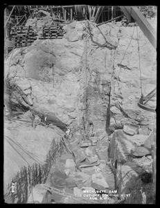 Wachusett Dam, the cut-off, from the east, Clinton, Mass., Aug. 8, 1901