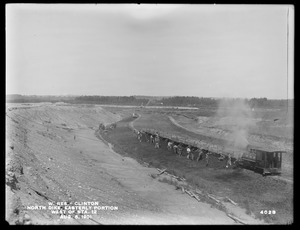Wachusett Reservoir, North Dike, easterly portion, west of station 12±, Clinton, Mass., Aug. 8, 1901