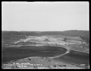 Wachusett Reservoir, stripping by dumping station No. 15, Section 6, Boylston, Mass., Aug. 9, 1901