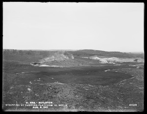 Wachusett Reservoir, stripping by dumping station No. 19, Section 6, Boylston, Mass., Aug. 9, 1901