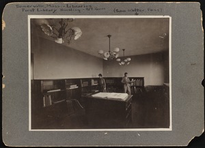 Somerville, Massachusetts  - libraries: first library building - art room