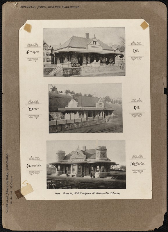 Somerville, Massachusetts - historic buildings: railroad stations