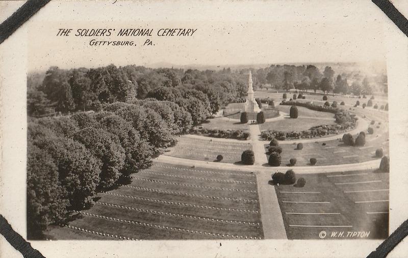 The Soldiers' National Cemetery, souvenir view, Gettysburg, PA