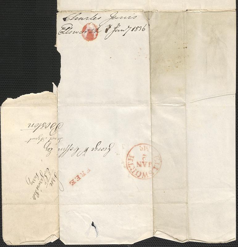 Charles Jarvis to George Coffin, 1 January 1836 - Digital Commonwealth