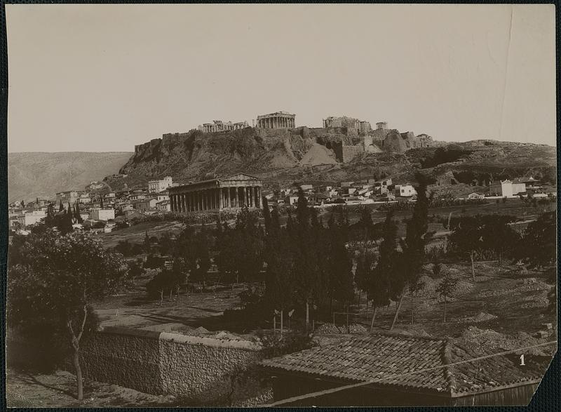 Vue générale de l'Acropole et Temple de Thésée