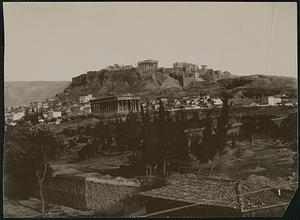 Vue générale de l'Acropole et Temple de Thésée