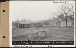 Walter L. Hegg, Estate, Henry E. Hegg, Administrator, barn and henhouse, Hubbardston, Mass., Apr. 29, 1937