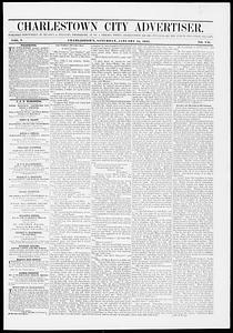 Charlestown City Advertiser, January 24, 1852