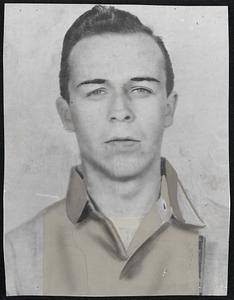 Kenneth E. Abramson, 25, of Worcester, imprisoned September, 1957, for 12 to 15 years for armed robbery. Son of Worcester business man. Record includes robbery, car theft, breaks into garages and schools. Charged with being AWOL from Army and was sentenced for the armed robbery of a Chelsea bank in 1957.