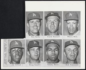 Ron Fairly. Frank Howard. Maury Wills. Jim Gilliam. Doug Camilli. Tommy Davis. Dick Tracewski