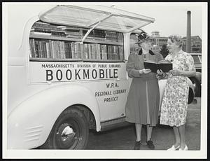 Libraries Miss E Louise Jones Library adviser Mass. State Dept of Public Library Dept of Education and Mrs. Miner H A Evans Chairman of Lit (State Federation)