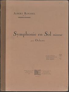 Symphonie en sol mineur pour orchestre, op. 42