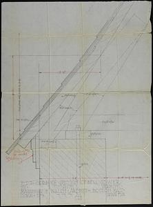 Full-scale drawing of cornice section of bell tower