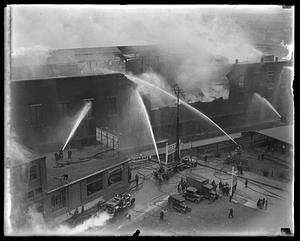 Five alarm fire at Back Bay Station