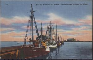 Fishing boats at the wharf, Provincetown, Cape Cod, Mass.