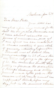 Letter to Ms. Phebe McKeen from former Abbot Academy student Mary H. Spalding, January 5, 1879